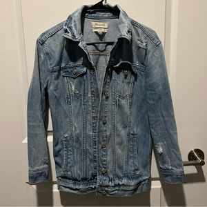 Madewell Distressed Oversized Denim Jacket